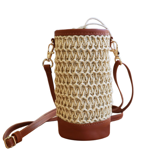 保冷温カゴボトルケース(ブラウン)