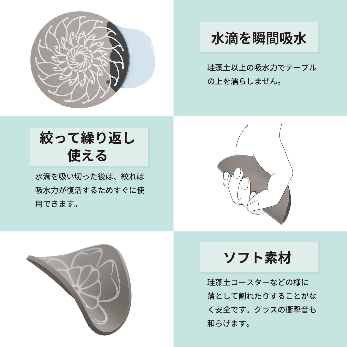 超吸水コースター(Gyoza)