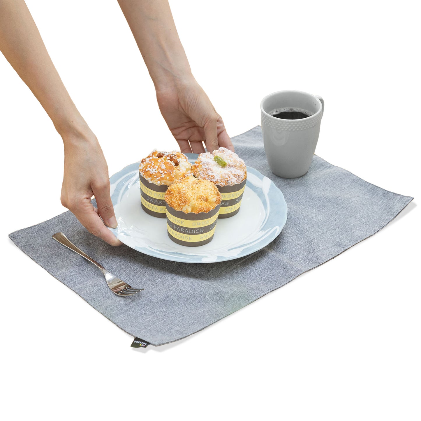 ランチョンマット(杢グレー)