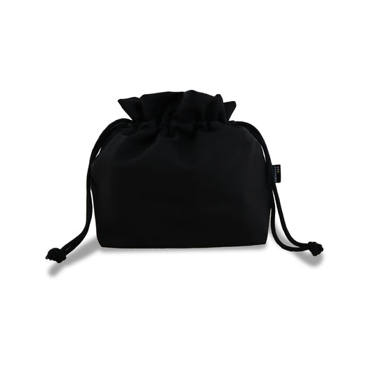 洗濯可!保冷温ランチ巾着(ブラック)