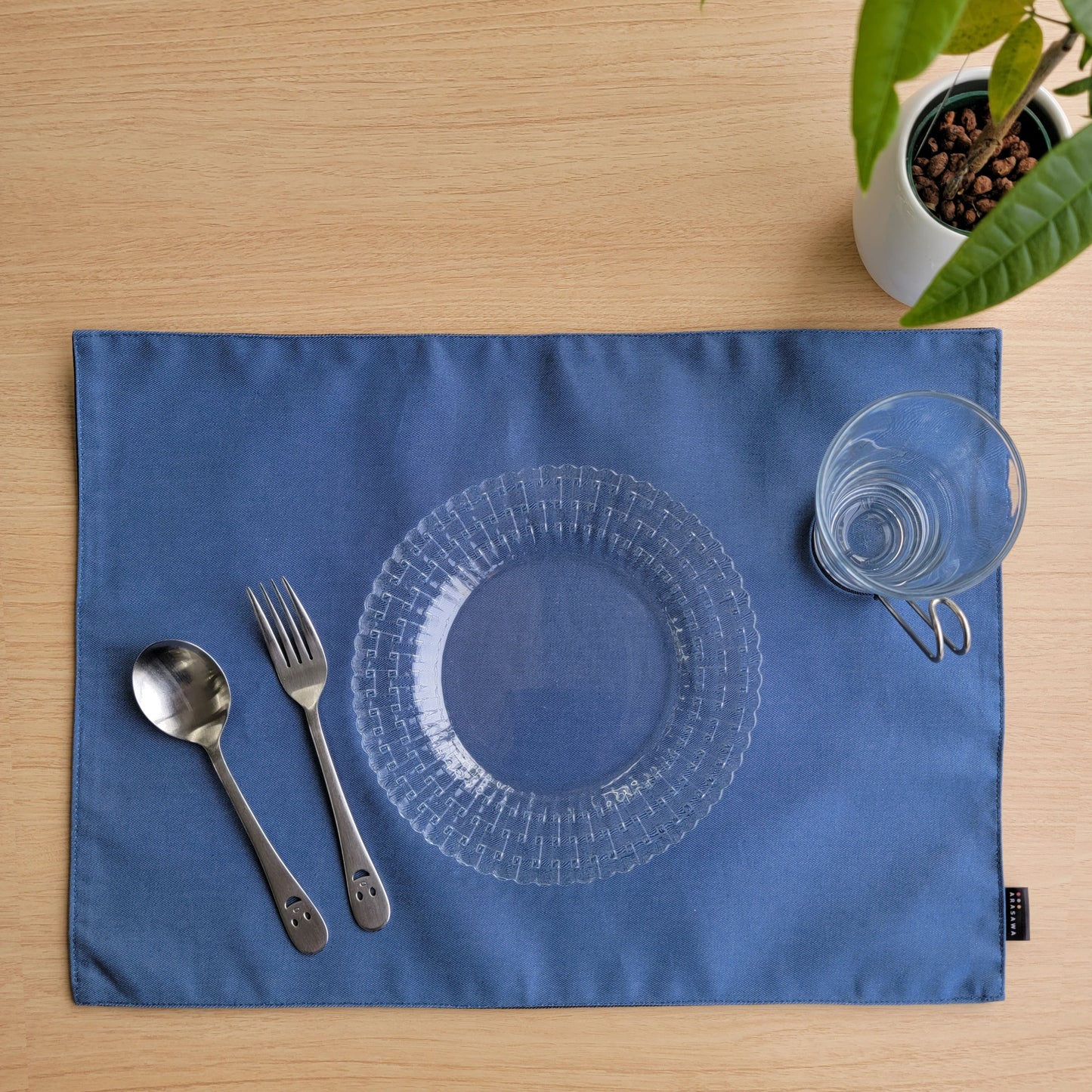 「デニムシリーズ」リバーシブル抗菌ランチョンマット