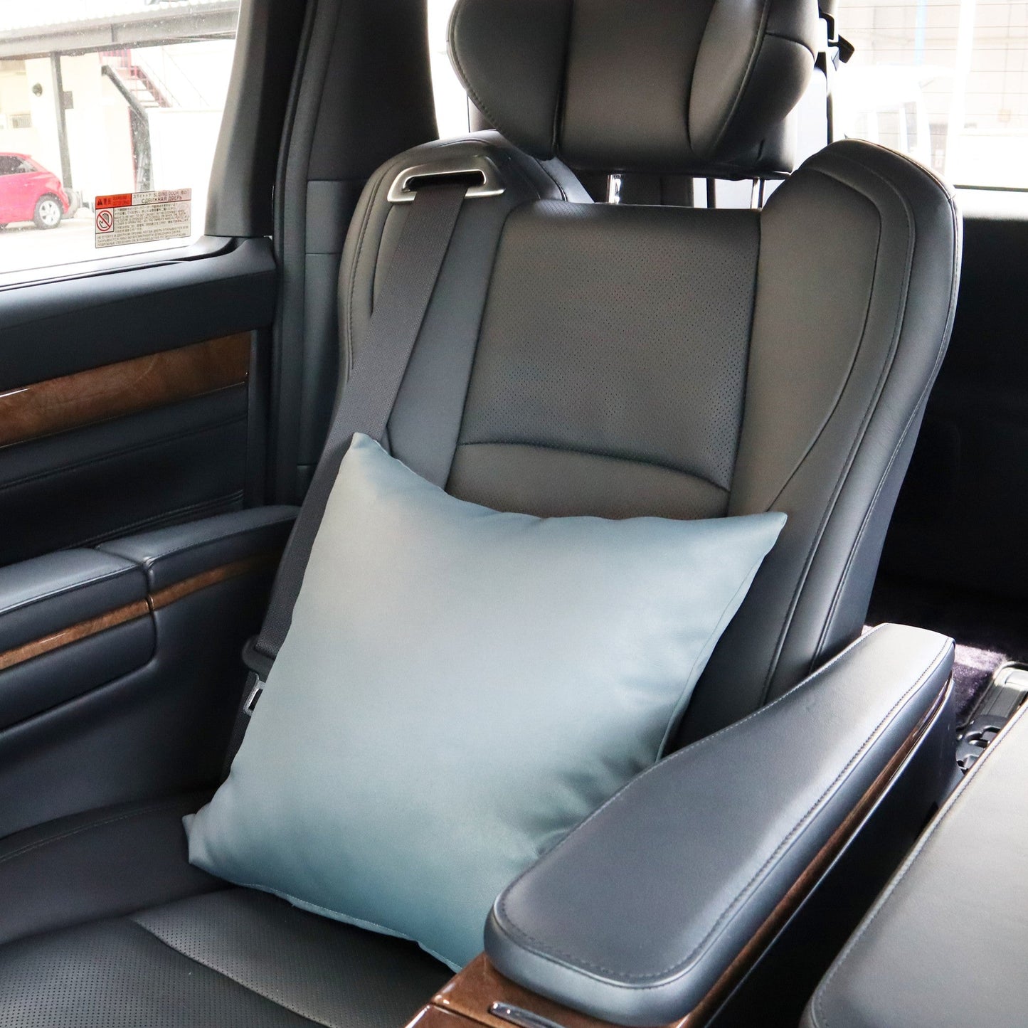 【クッションカバー単品】「Leather-Po(レザーポ)」レザーっぽいのに洗えるクッション(スレートグレイ)