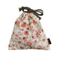 ARASAWA　フラワー柄ミニ巾着　ピンクアーモンド