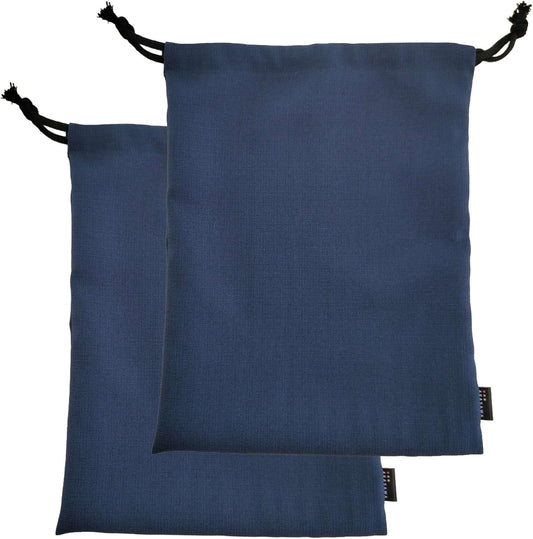 和調巾着袋(大)2枚セット（濃紺）